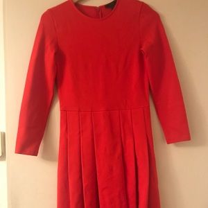 Jcrew Red Ponte Dress 0